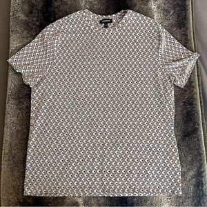 Express Mens Patterned Red/Black/White T-Shirt